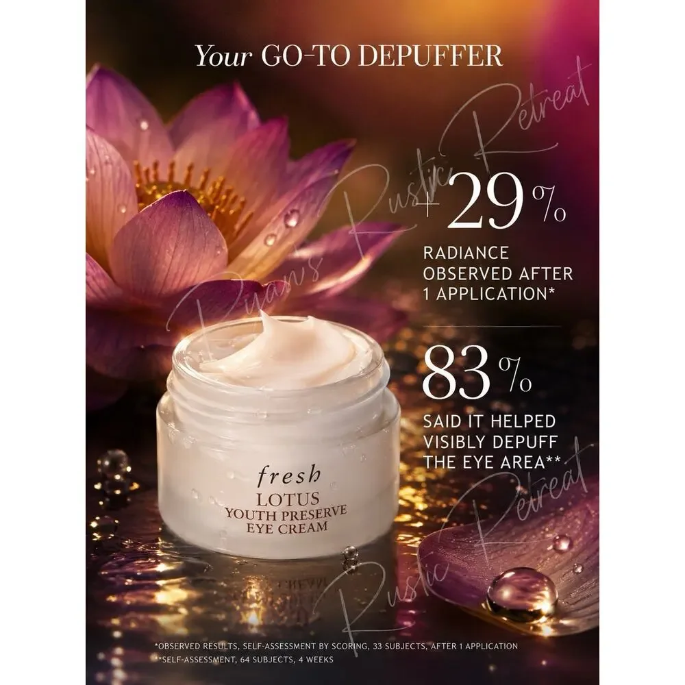 fresh - Lotus Youth Preserve Eye Cream - 0.5 fl oz/ 15 mL - No Box